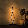Opviq Lámpara de Sobremesa Metálica Negra LED 12W